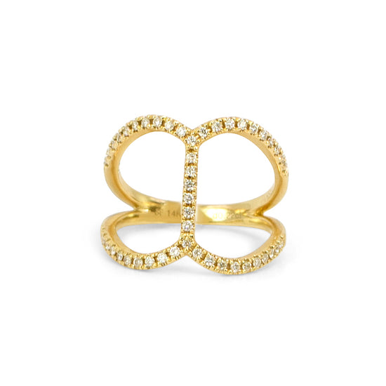 14k Gold Diamond Fashion Ring