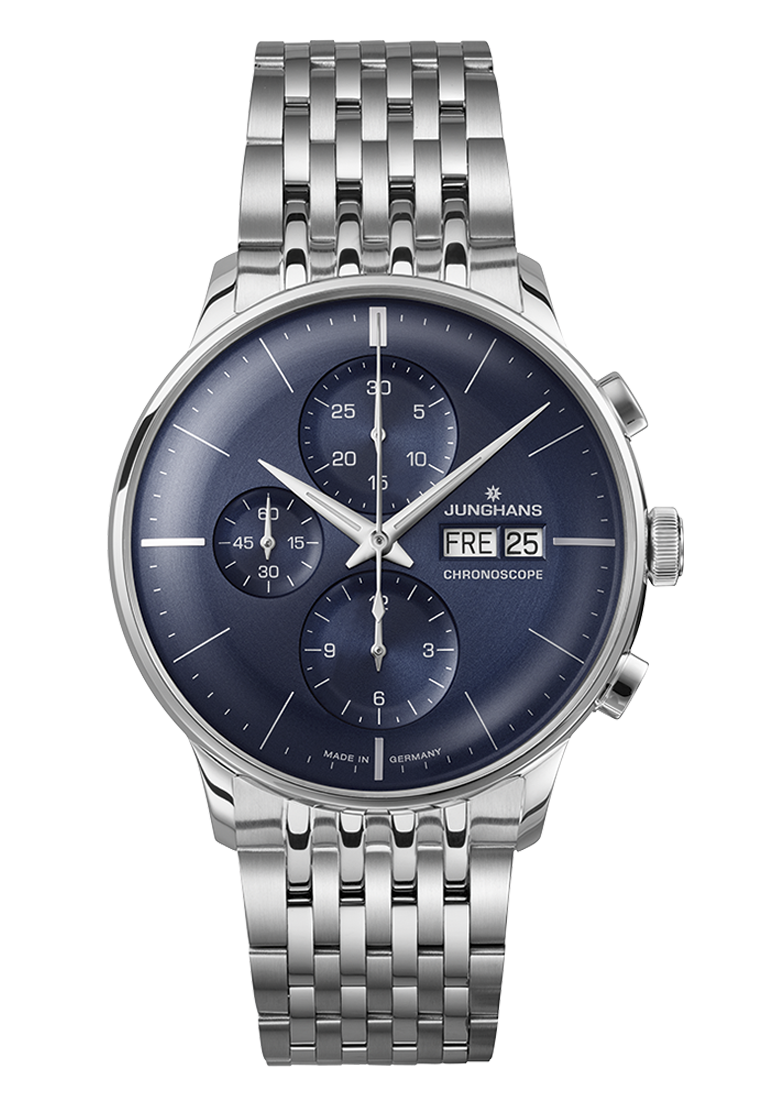 Load image into Gallery viewer, Junghans Meister Chronoscope Bracelet Watch 027/4528.47
