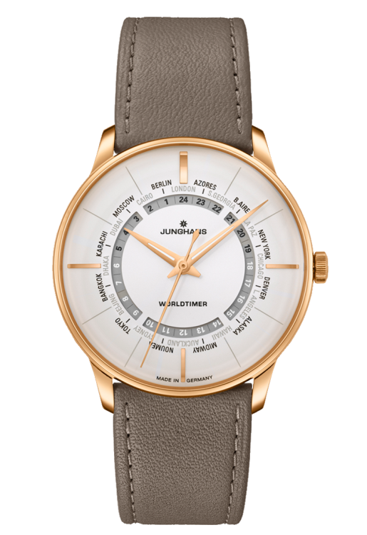 Load image into Gallery viewer, Junghans Meister Worldtimer Watch 027/5012.02
