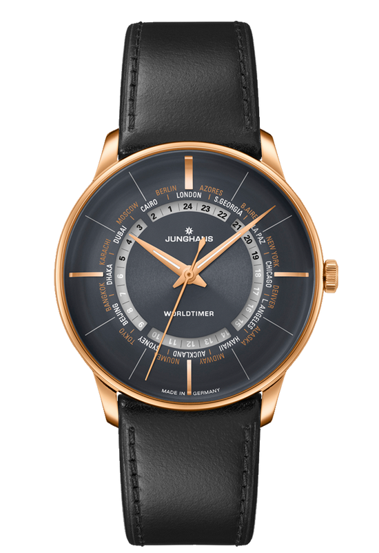 Load image into Gallery viewer, Junghans Meister Worldtimer Man&amp;#39;s Watch 27/5013.02
