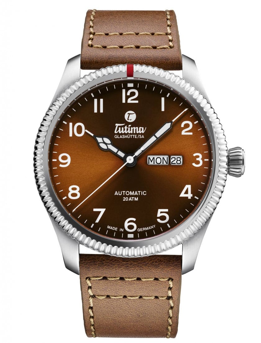 Tutima Watch Grand Flieger Classic Automatic Dial Brown