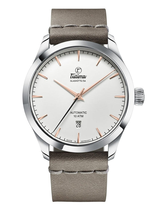 Load image into Gallery viewer, Tutima Watches Grand Flieger Flieger Aero Club Silver White

