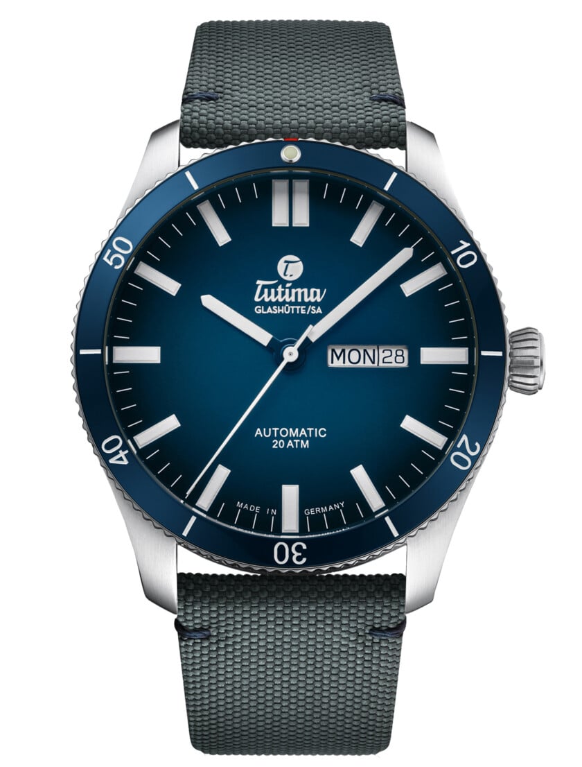 Tutima Watches Grand Flieger Airport Automatic Dial Blue