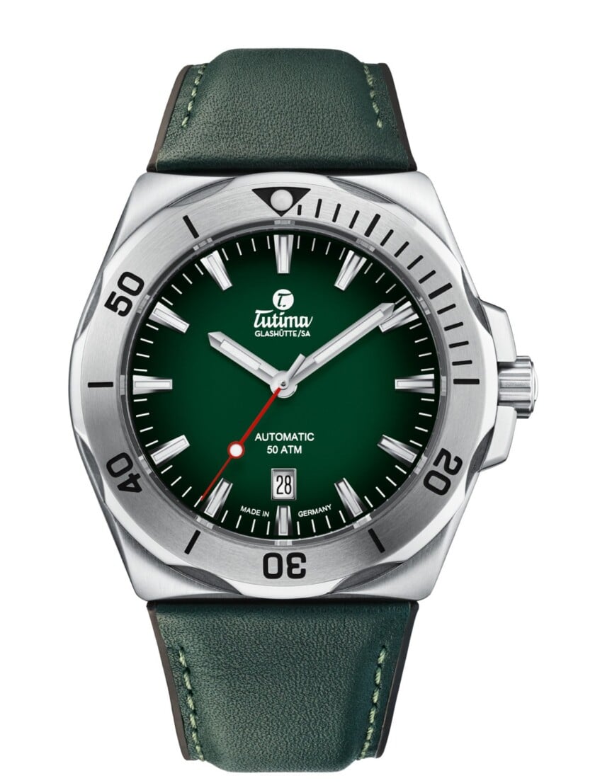 Tutima M2 Seven Seas S Green Gradient Leather Band 6155-05