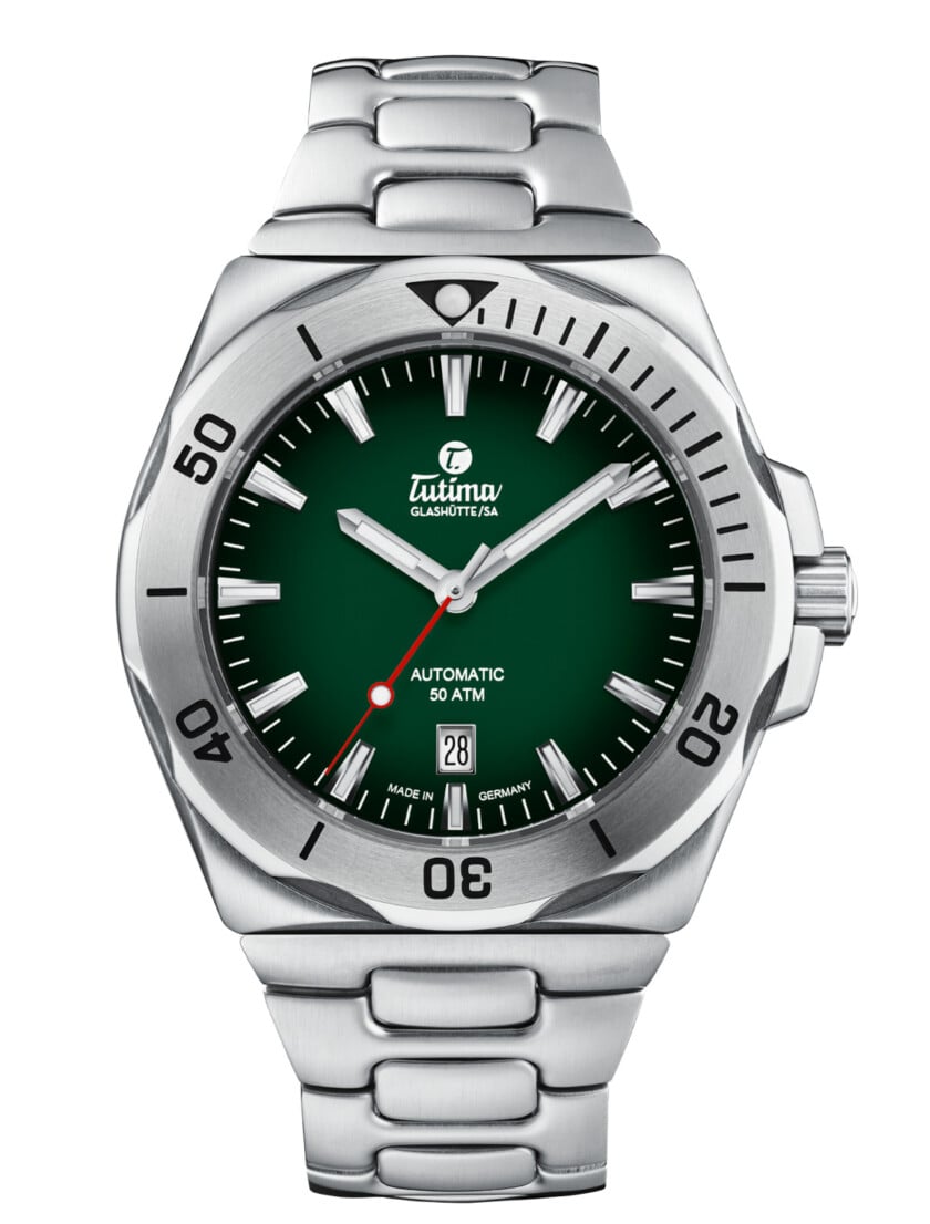 Load image into Gallery viewer, Tutima M2 Seven Seas S Stainless Steel Green Dial 6155-06
