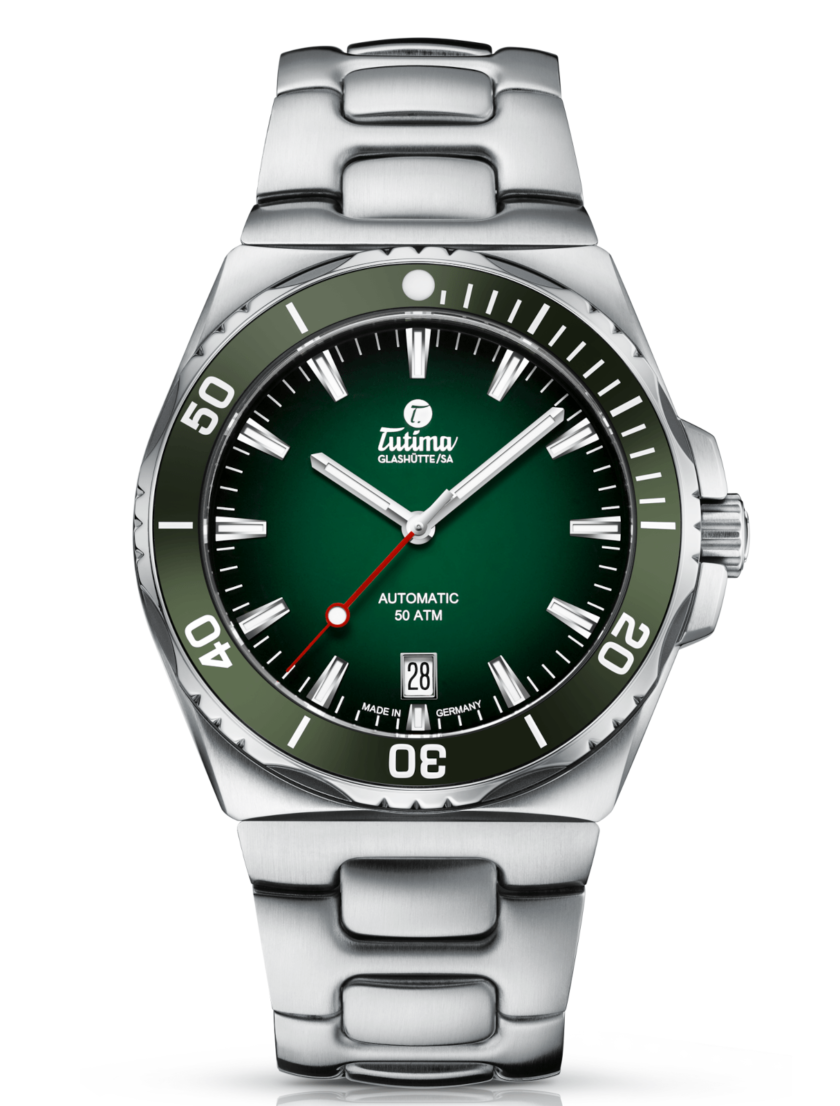 Load image into Gallery viewer, Tutima M2 Seven Seas S Watches Green Dial 6156-06
