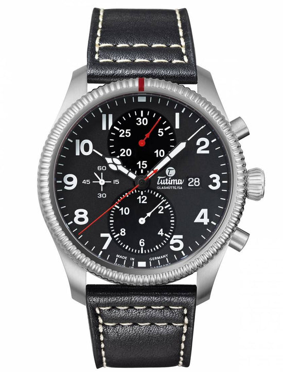 Load image into Gallery viewer, Tutima Grand Flieger Classic Chronograph Watch 6402-01
