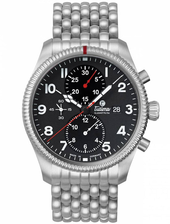 Tutima Grand Flieger Classic Chronograph Bracelet Watch 6402-02