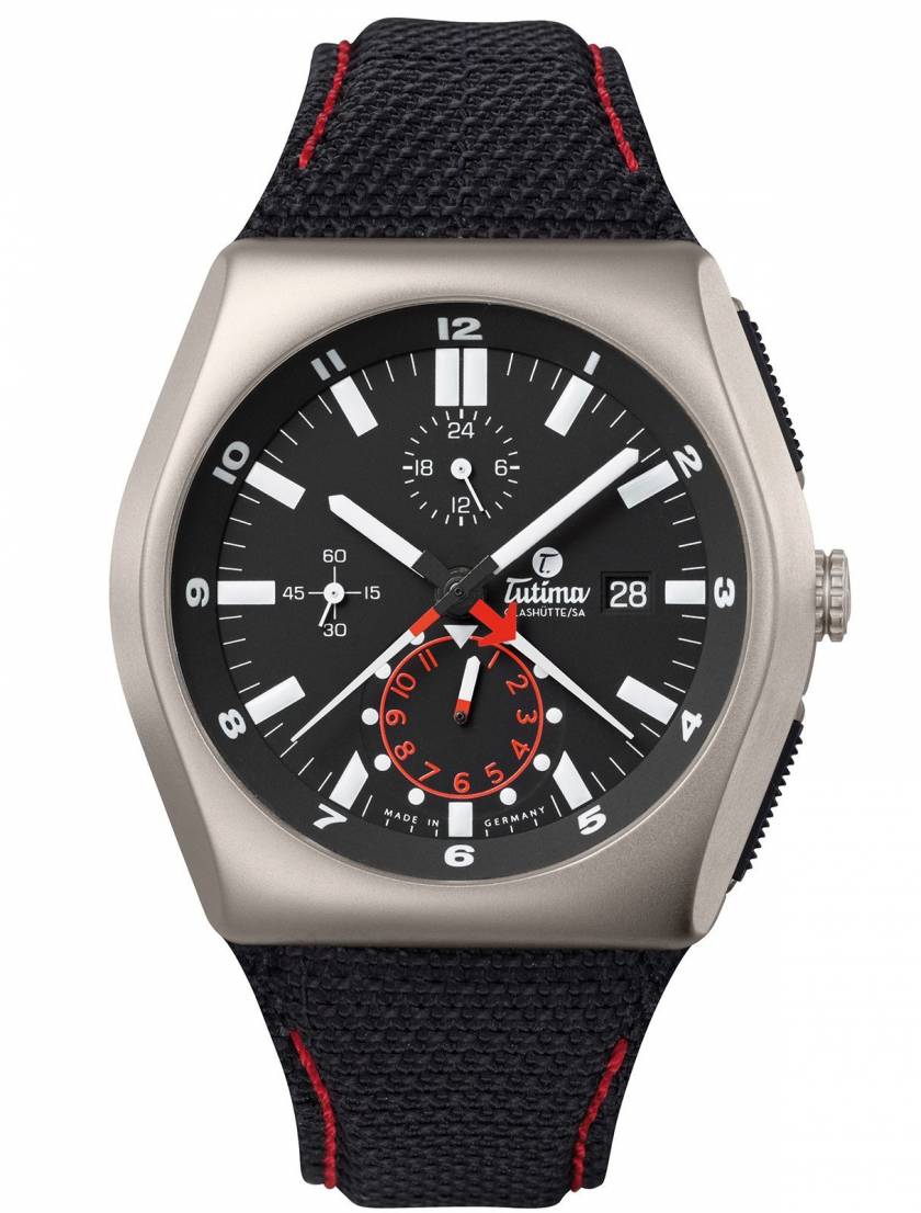 Load image into Gallery viewer, Tutima M2 Titanium Chronograph Black Dial Watch 6450-02

