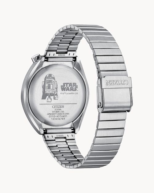 Citizen R2-D2 Silver-Tone Dial Bracelet Watch AN3666-51A