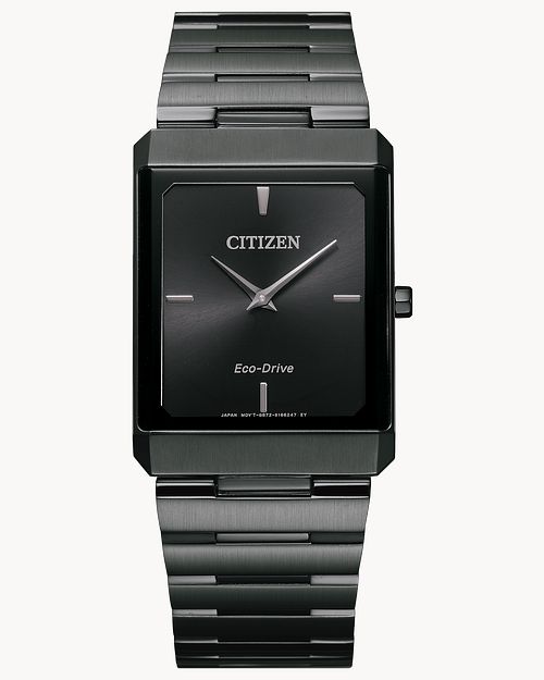 Load image into Gallery viewer, Citizen Stiletto Black Dial Stainless Steel Bracelet Watch AR3107-57E
