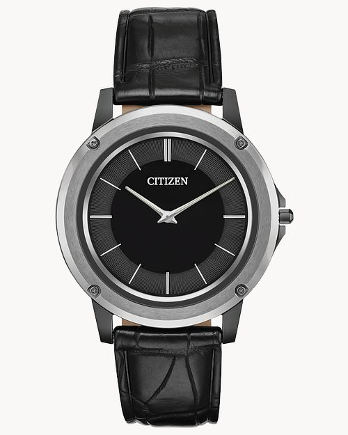 Load image into Gallery viewer, Citizen Eco-Drive One Black Dial Stainless Steel Watch AR5024-01E
