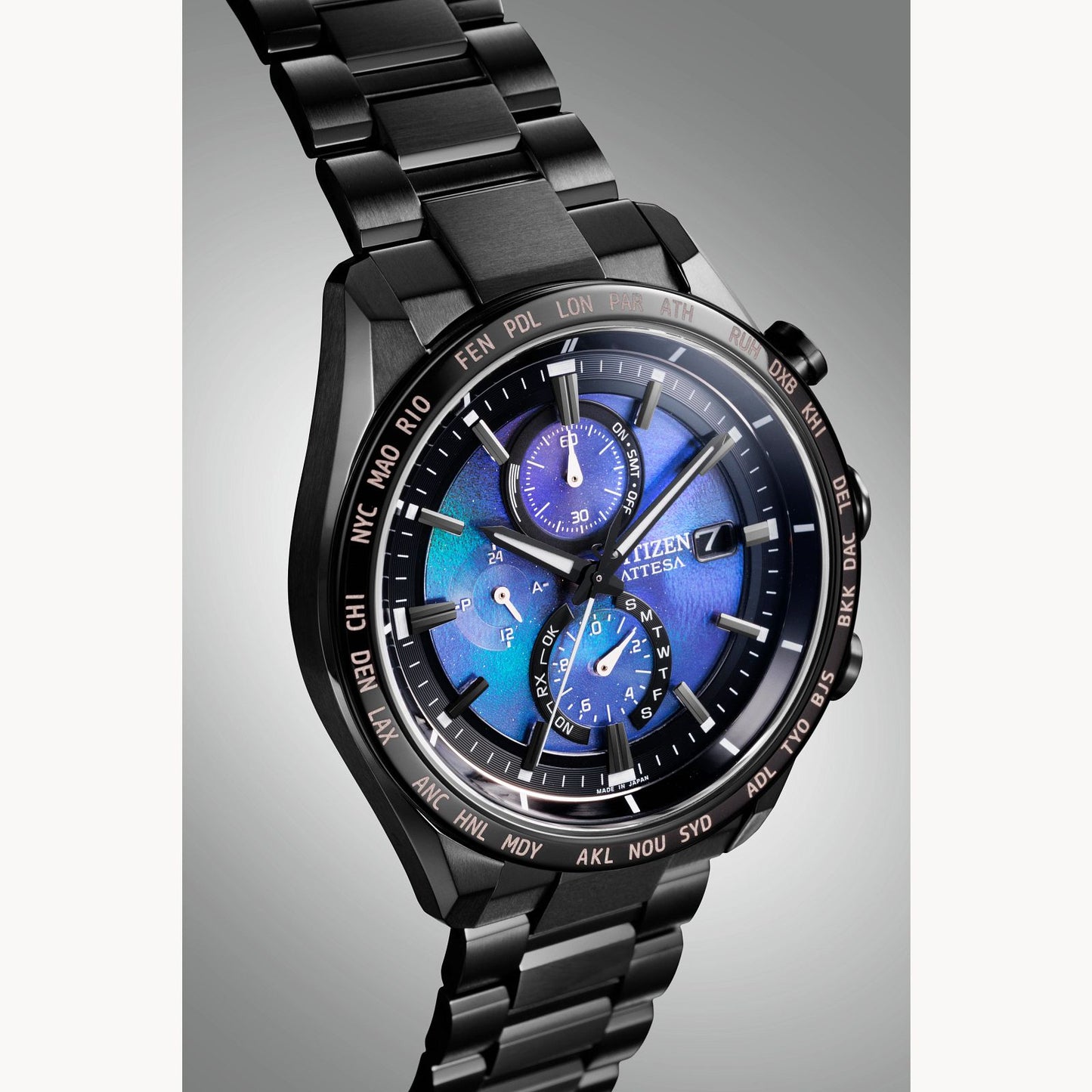 Citizen HAKUTO-R Purple Dial Super Titanium Watch AT8285-68Z