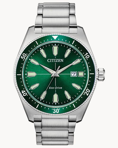 Citizen Brycen Sport Eco-Drive Green Dial Watch AW1598-70X