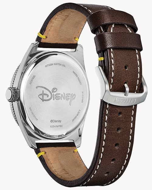 Citizen Mickey Mouse Blue Dial Leather Strap Watch AW1599-00W