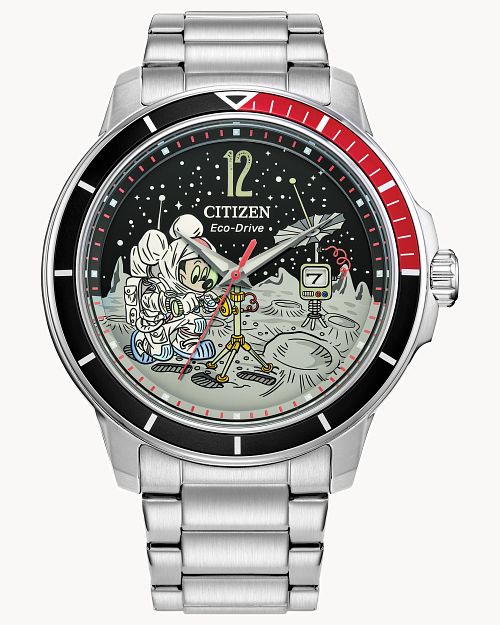 Load image into Gallery viewer, Citizen Mickey Astronaut Dial Stainless Steel Bracelet Watch AW1709-54W
