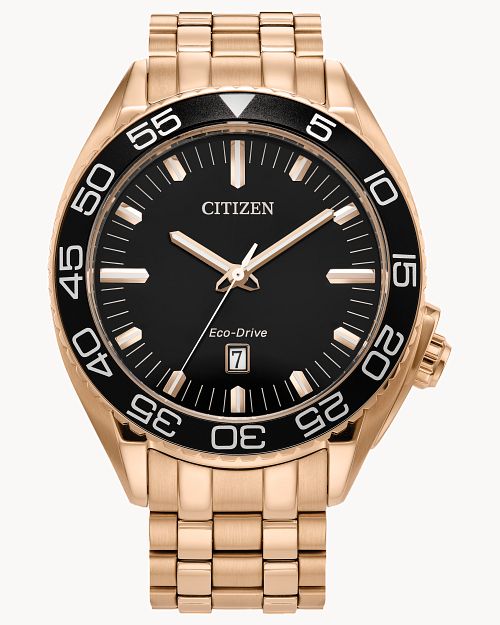 Citizen Carson Black Dial Stainless Steel Bracelet Watch AW1773-55E