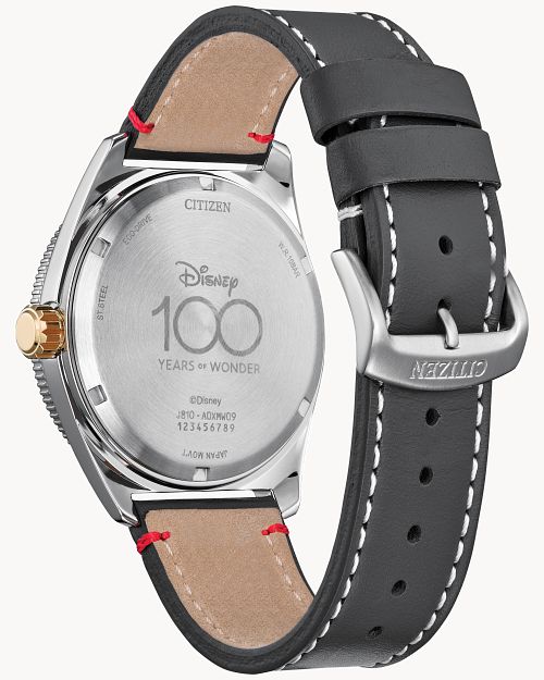 Load image into Gallery viewer, Citizen Mickey Mouse Club Gray Dial Leather Strap Watch AW1794-47W
