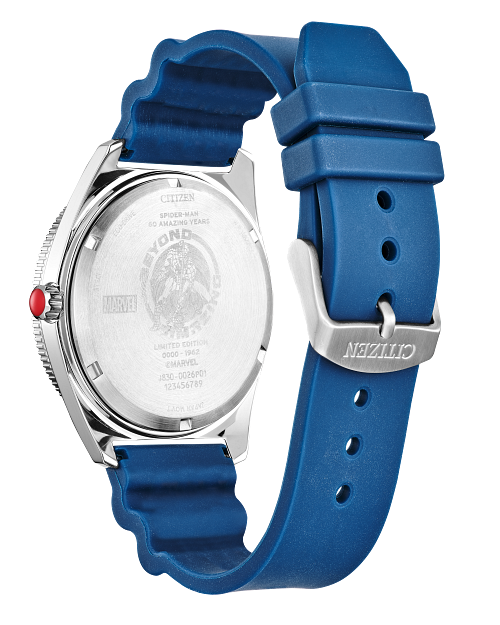 Load image into Gallery viewer, Citizen Spider-Man Blue Dial Polyurethane Strap Watch AW2050-49W
