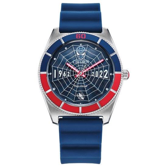 Load image into Gallery viewer, Citizen Spider-Man Blue Dial Polyurethane Strap Watch AW2050-49W
