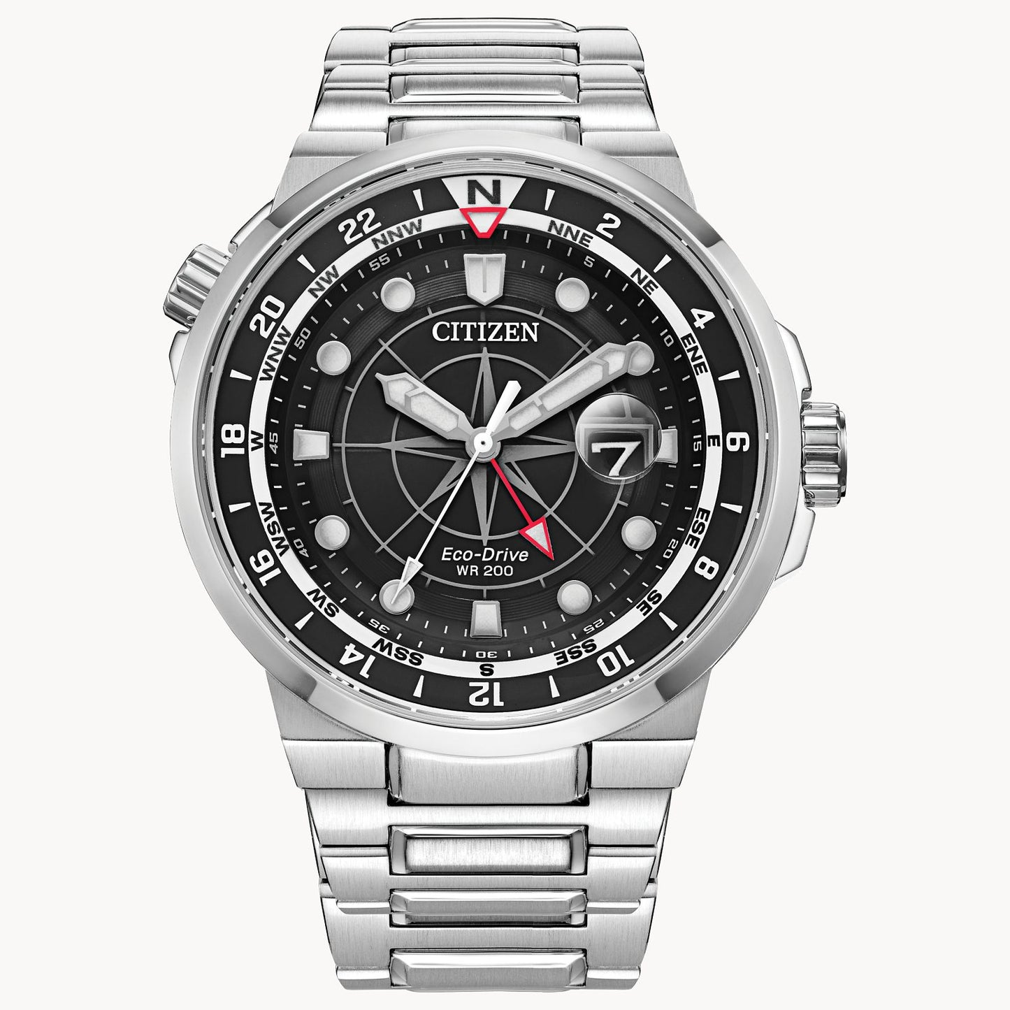 Citizen Endeavor Black Dial Stainless Stainless Steel Watch BJ7140-53E