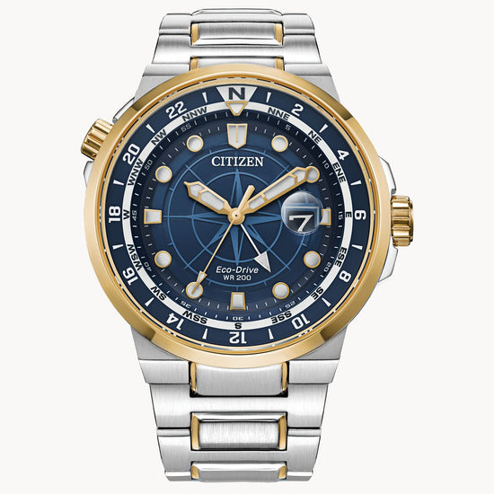 Load image into Gallery viewer, Citizen Endeavor Blue Dial Stainless Steel Watch BJ7144-52L
