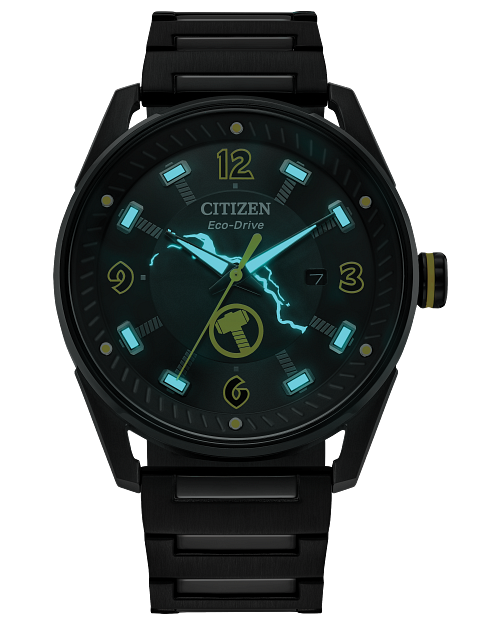Load image into Gallery viewer, Citizen Thor Black Dial Stainless Steel Bracelet Watch BM6987-50W
