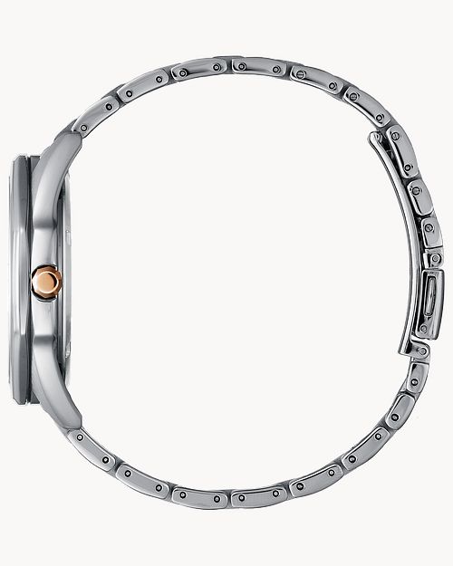 Citizen Corso Black Dial Stainless Steel Bracelet Watch BM7496-56G