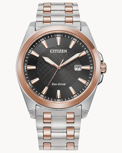 Citizen Peyten Brown Dial Stainless Steel Bracelet Watch BM7536-53X
