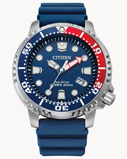 Load image into Gallery viewer, Citizen Promaster Dive Blue Dial Polyurethane Strap Watch BN0168-06L
