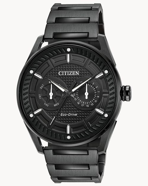 Citizen Weekender Men's Black Steel Chronograph Watch BU4025-59E