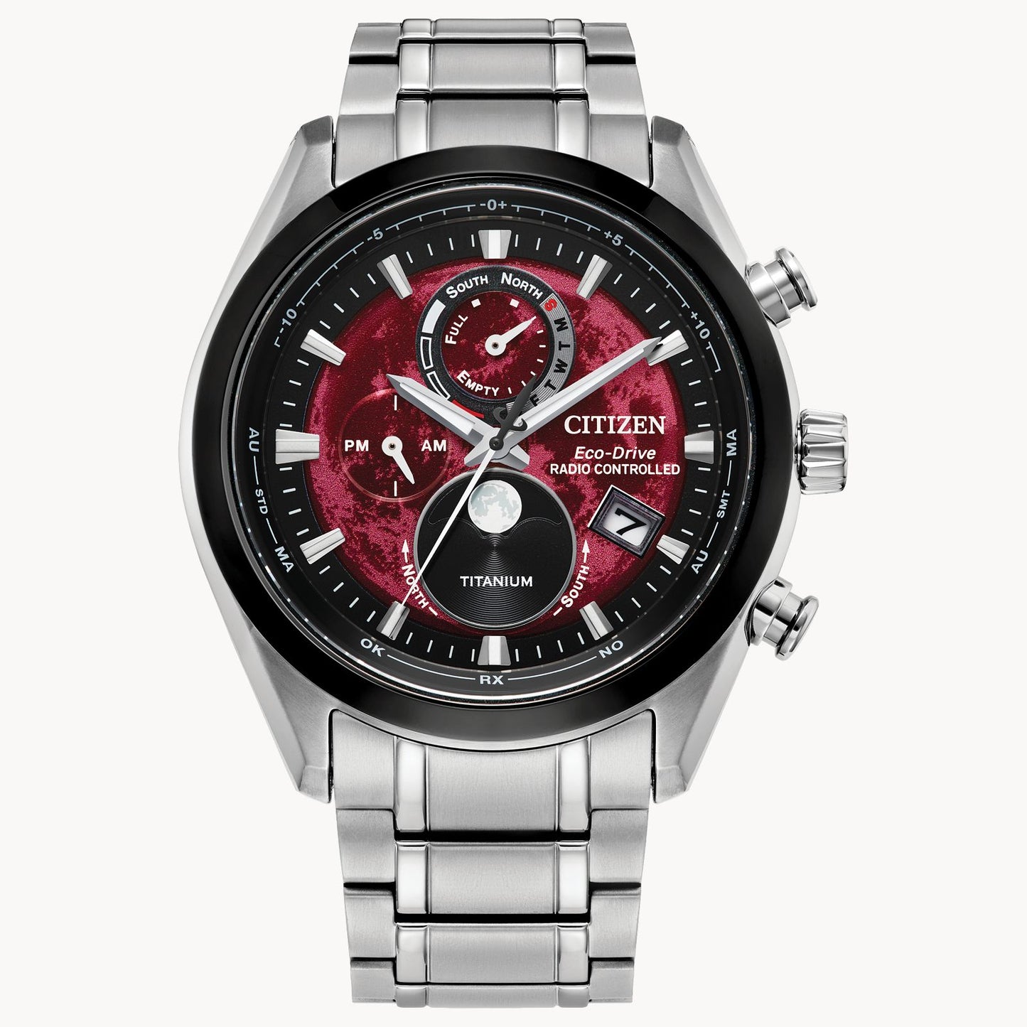 Tsuki-yomi A-T Red Dial Citizen Watch BY1018-55X