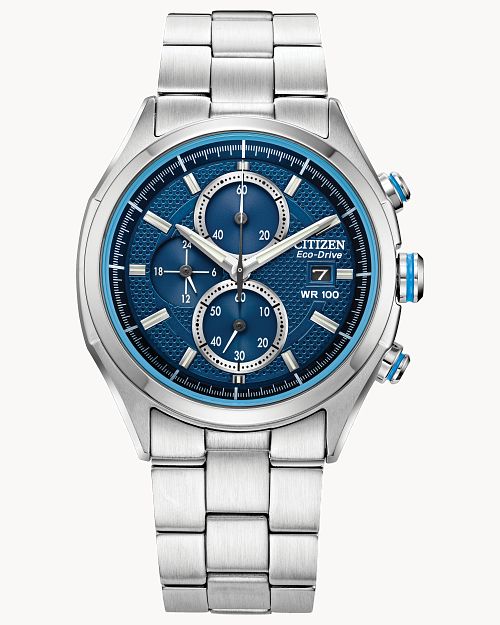 Load image into Gallery viewer, Citizen Weekender Blue Dial Stainless Steel Bracelet Watch CA0430-54M
