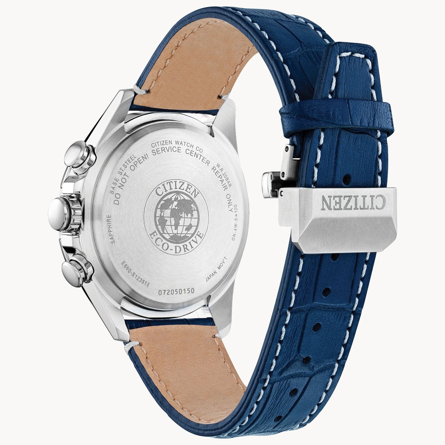 Citizen PCAT Blue Dial Leather Strap Watch CB5918-02L