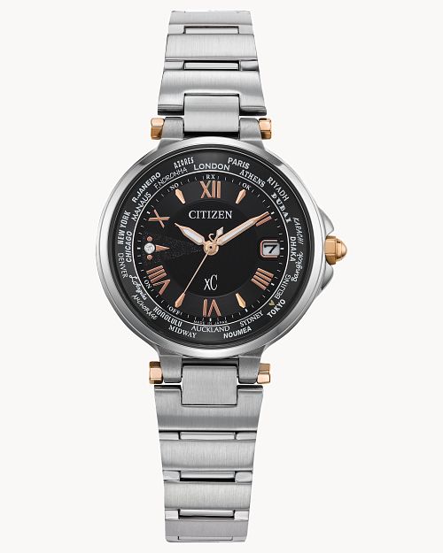 Citizen xC Brown Dial Stainless Steel Bracelet Watch EC1010-90X