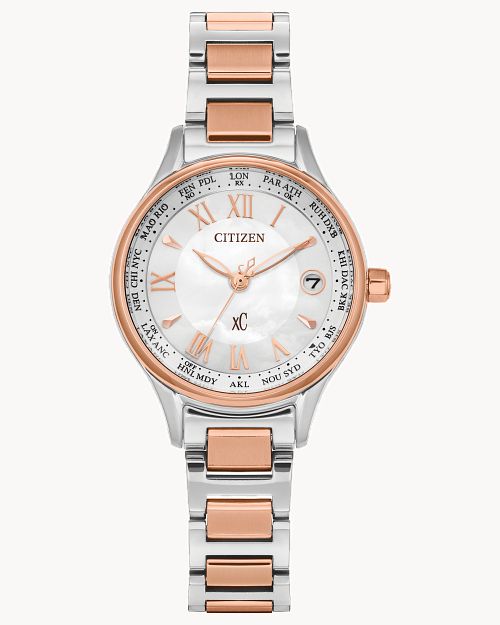Citizen xC Silver-Tone Dial Super Titanium Bracelet Watch EC1169-50W
