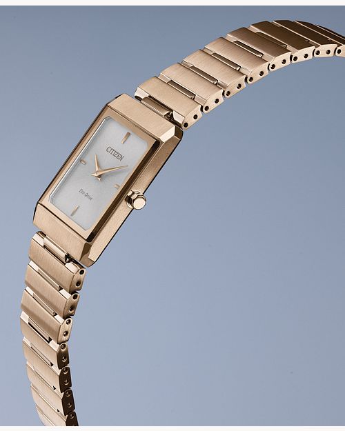Load image into Gallery viewer, Citizen Stiletto Silver Tone Dial Bracelet Watch EG6013-56A
