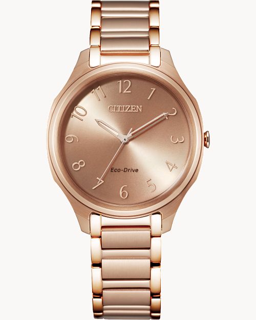Load image into Gallery viewer, Citizen Weekender Pink Daial Stainless Steel Watch EM0758-58X
