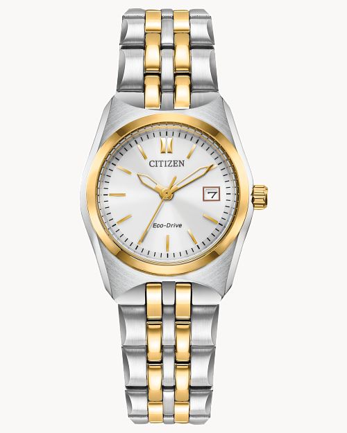 Citizen Corso White Dial Stainless Steel Watch EW2299-50A