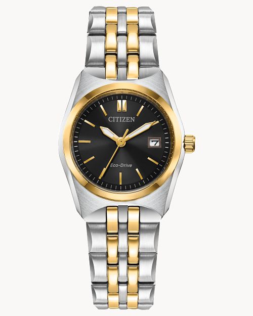 Citizen Corso Black Dial Stainless Steel Watch EW2299-50E