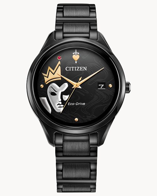 Citizen Disney Villains Evil Queen Black Dial Bracelet Watch FE6107-68W