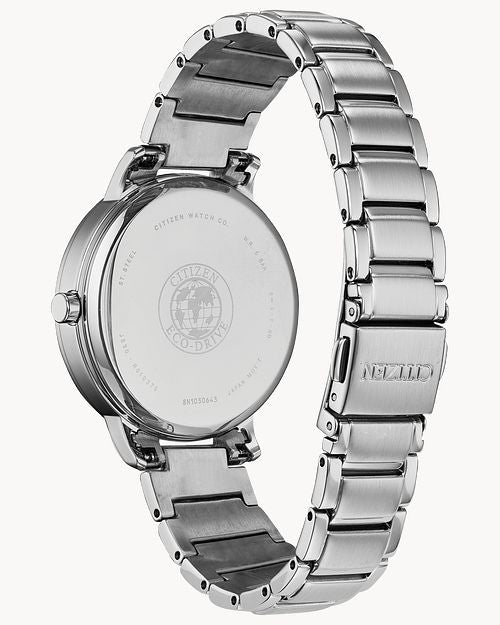 Citizen Silhouette Crystal Silver Tone Watch FE7040-53E