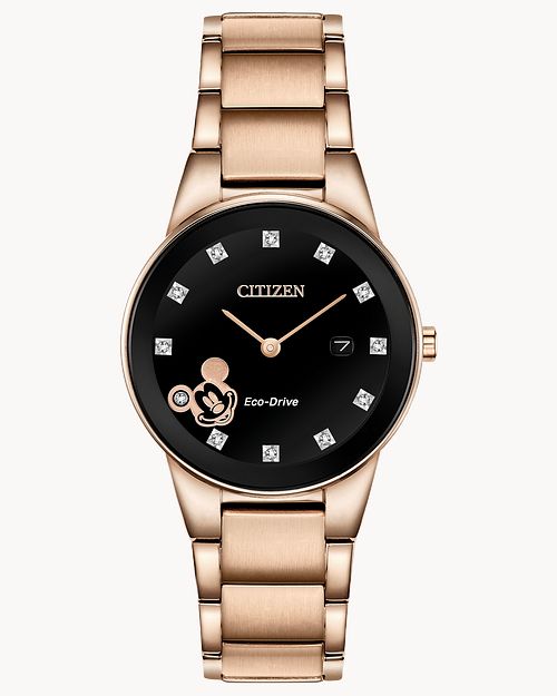 Citizen Mickey Mouse Eco-Drive Rose Gold Watch GA1056-54W