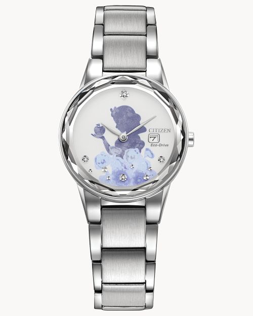 Load image into Gallery viewer, Citizen Snow White Silver-Tone Dial Bracelet Watch GA1070-53W
