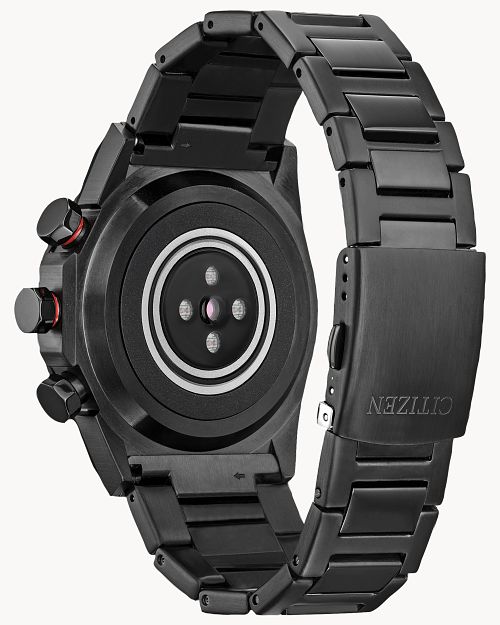 Citizen Smart Hybrid Black Dial Stainless Steel Bracelet Watch JX2005-55E