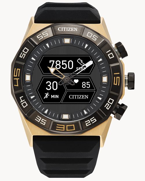 Load image into Gallery viewer, Citizen Smart Hybrid Black Dial SIlicone Strap Watch JX2009-03E
