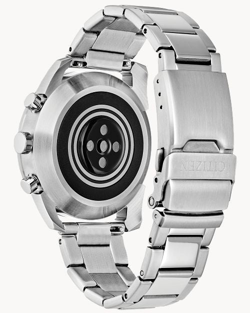 Citizen Smart Hybrid Black Dial Stainless Steel Bracelet Watch JX2010-55E