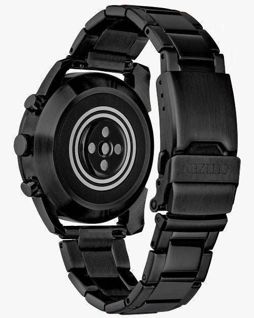 Citizen Smart Hybrid Black Dial Stainless Steel Bracelet Watch JX2017-56E