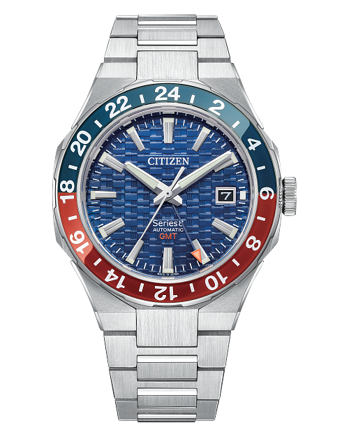 Load image into Gallery viewer, Citizen Series8 GMT Navy Dial Stainless Steel Bracelet Watch NB6030-59L
