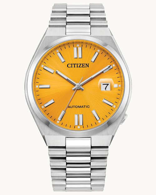 Citizen “TSUYOSA” Collection Yellow Dial Stainless Steel Bracelet Watch NJ0150-56Z